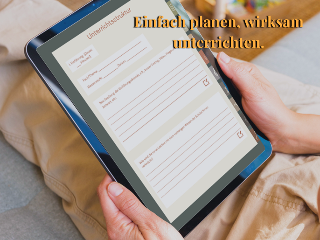 Unterrichtsplaner für Lehrer:innen: Mit Achtsamkeit, Struktur & Reflexion